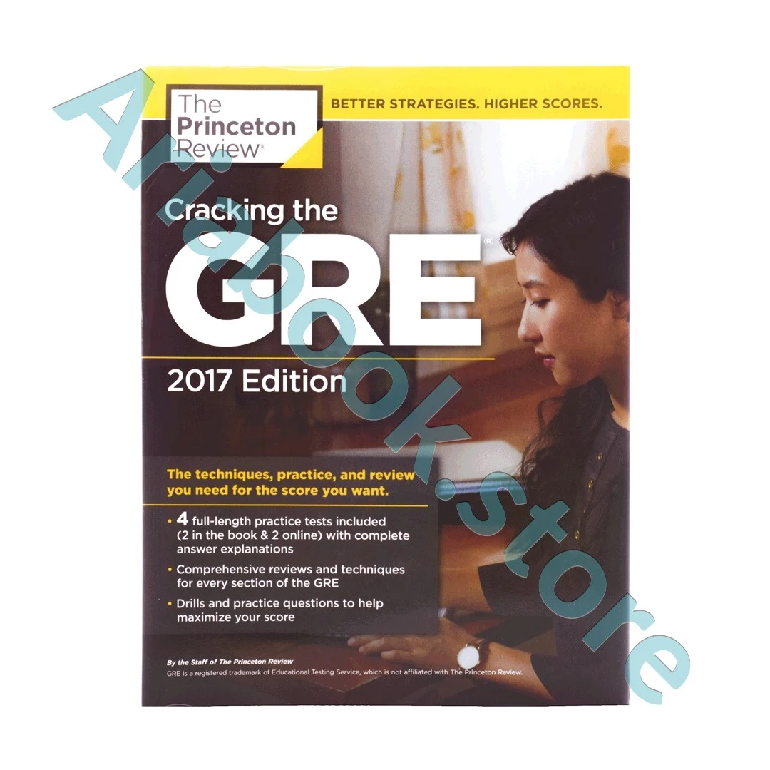 Cracking the GRE with 4 Practice Tests 2017+DVD